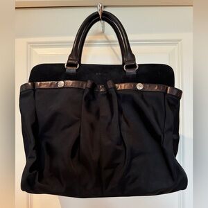 MZ Wallace Black Handbag Tote Nylon and Suede. Excellent Condition